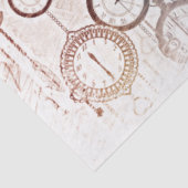 Time Pocket Watts and Keys Decoupage Tissuepapier (Detail)