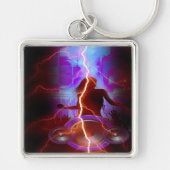 Time#-Premium Square Sleutelhanger van de partij (Voorkant)