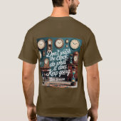 Time Productivity Quote T-shirt (Achterkant)