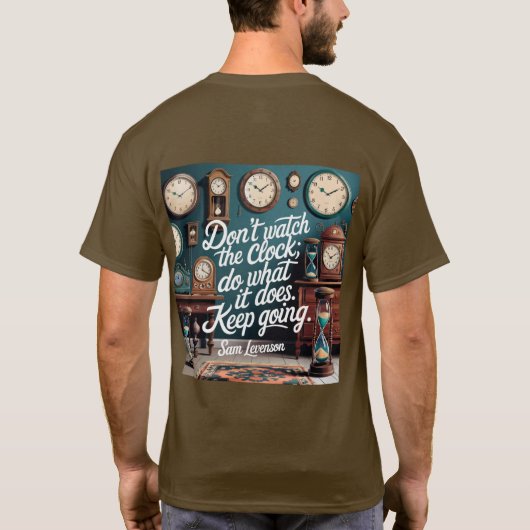 Time Productivity Quote T-shirt (Achterkant)