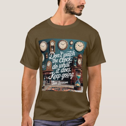 Time Productivity Quote T-shirt (Voorkant)