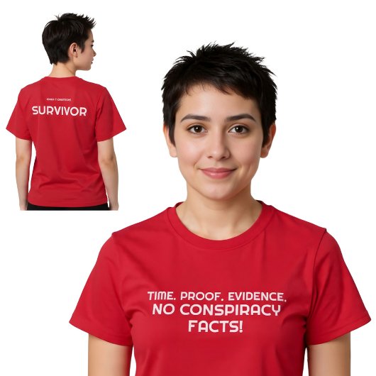 Time. Proof. Evidence. T-shirt