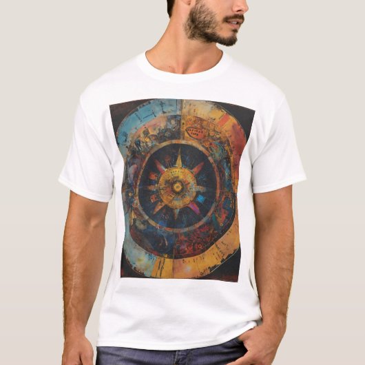 Time’s Tapestry: Het Astrolabe verhaal T-shirt (Voorkant)
