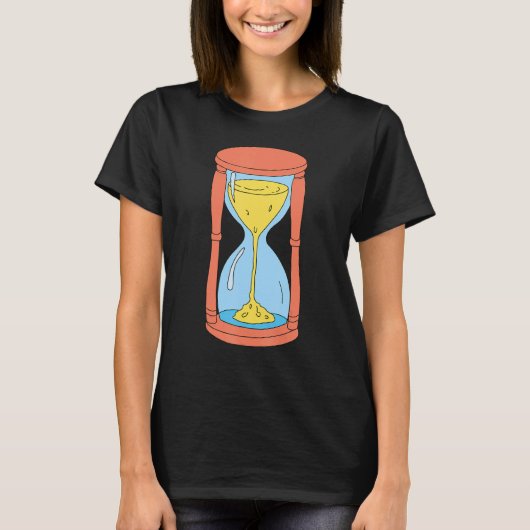 Time Sand Hourglass Uour Glass 3 T-shirt (Voorkant)