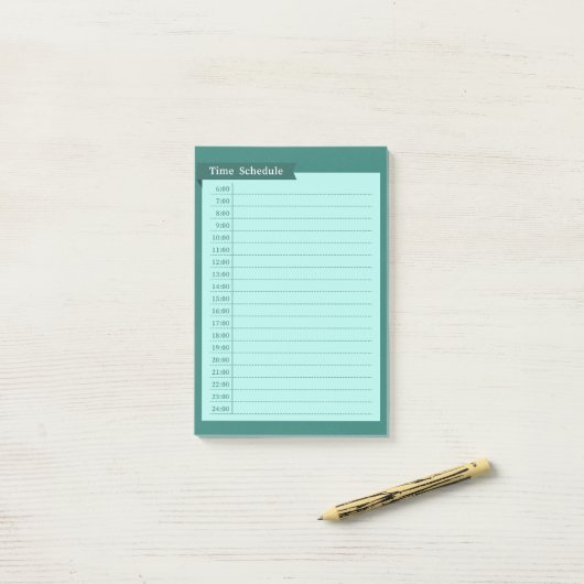 time schedule post-it® notes (Op bureau)