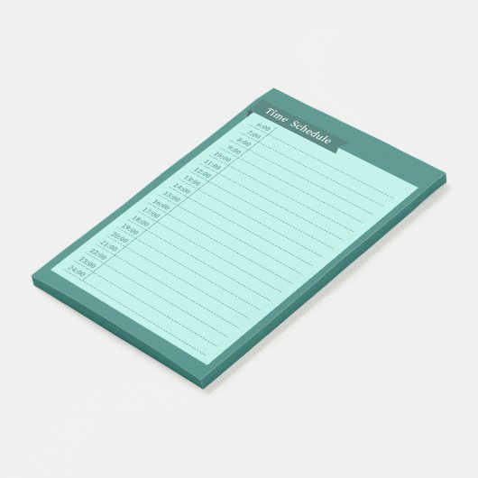 time schedule post-it® notes (Schuin)