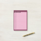 time schedule post-it® notes (Op bureau)