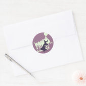 Time-Shadow Duel: Retro Noir Fantasy Sticker (Envelop)