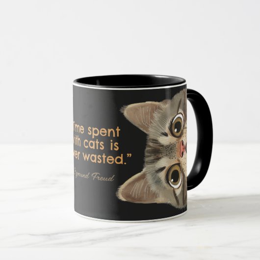 Time Spent With Cats Is Never Wasted Mok (Voorkant rechts)