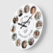 Time Spent With Family Quote 12 Photo Collage Grote Klok (Hoek)