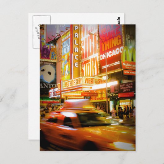 Time Square New York Briefkaart (Voorkant / Achterkant)