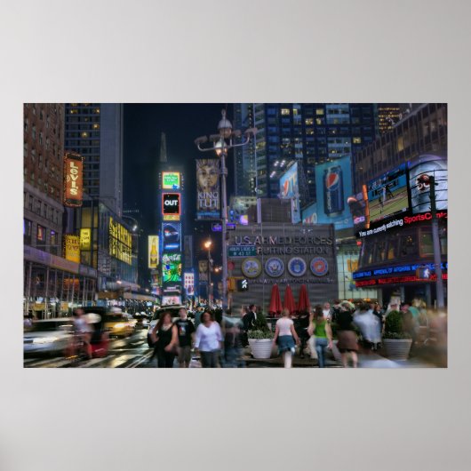 Time Square Night Poster (Voorkant)