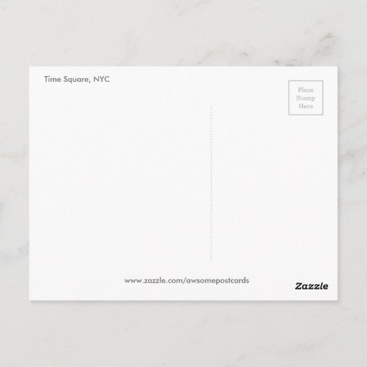 Time Square, NYC briefkaart (Achterkant)