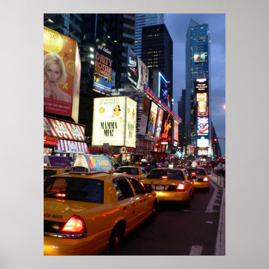 Time Square Taxis Poster (Voorkant)