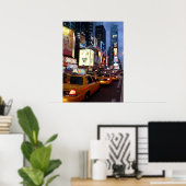 Time Square taxis Poster (Thuiskantoor)