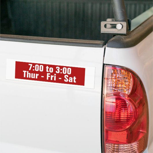 Time Sticker voor gebarentaal op dag van verkoop v (Op Truck)