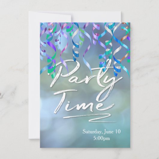 Time Streamers voor feestdagen Kaart (Voorkant)