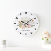 Time To Bake Baker's Tools Utensils Large Clock Grote Klok (Huis)