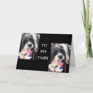 TIME TO "CELEBRATE" YOU - "TWIN SISTER" CARD KAART