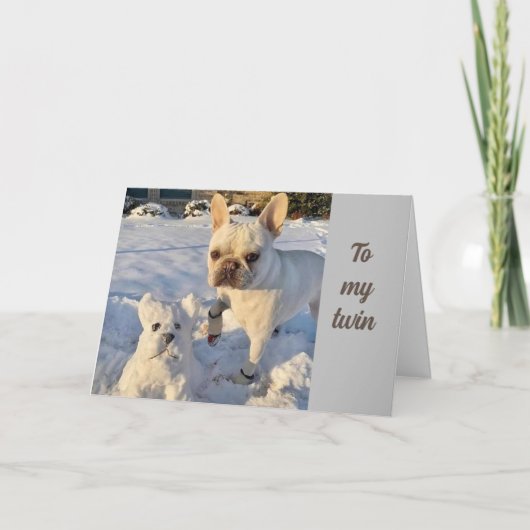 TIME TO "CELEBRATE" YOU - "TWIN'S" CARD KAART (Voorkant)