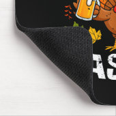 Time To Get Basted Funny Beer Thanksgiving Turkey Muismat (Hoek)