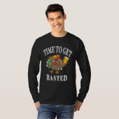 Time To Get Basted  Thanksgiving Turkey Day Men Wo T-shirt (Voorkant volledig)
