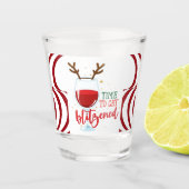 “Time to Get Blitzened” Shot Glass Shot Glas (Voorkant)