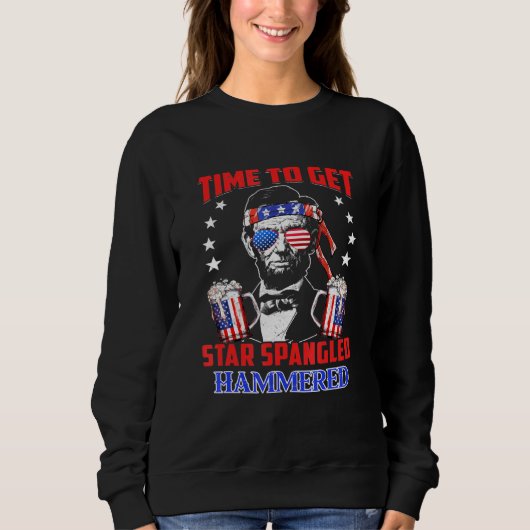 Time To Get Star Spangled Hammered Trui (Voorkant)