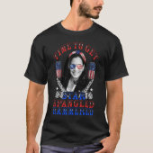 Time To Get Star Spangled Hammered VP Harris T-shirt (Voorkant)