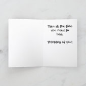 Time to Heal Get Well Card STSA-1 Kaart (Binnen)