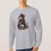 Time to Moto Dirt Bike Graphic Long Sleve T-Shirt (Voorkant)