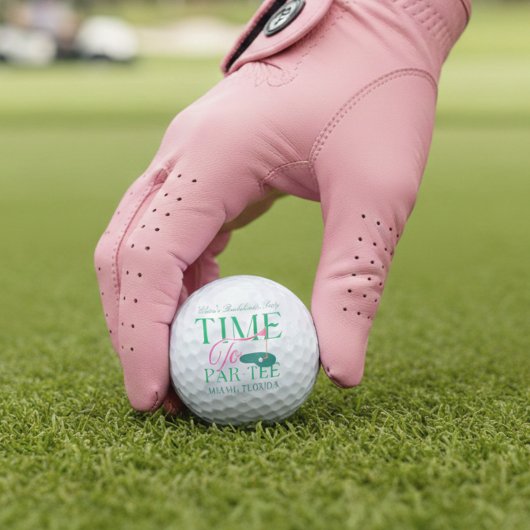Time to Par-Tee Fun Golf Themed Bachelorette Golfballen