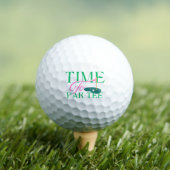 Time to Par-Tee Fun Golf Themed Bachelorette Golfballen (Insitu Shirt)