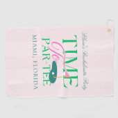 Time to Par-Tee Golf Bachelorette Golfhanddoek (Horizontaal)
