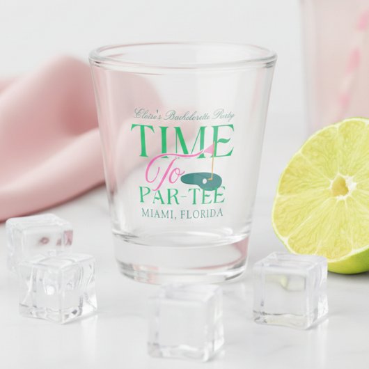 Time to Par-Tee Golf Bachelorette Shot Glas