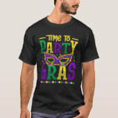 Time to Party Gras, Funny Mardi Gras T-shirt (Voorkant)