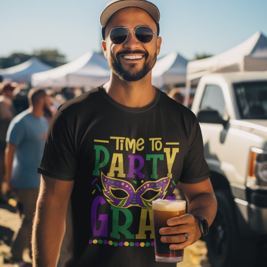 Time to Party Gras, Funny Mardi Gras T-shirt