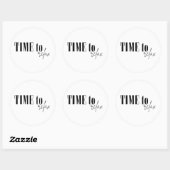 Time to relax ronde sticker (Vel)