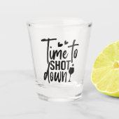 “Time to SHOT Down” Party Glas (Voorkant)