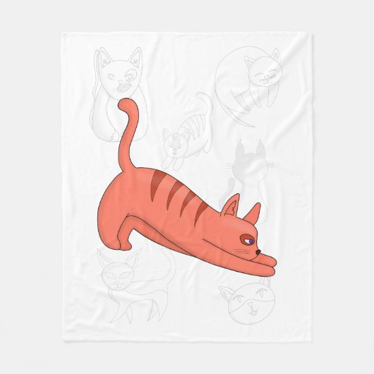 Time to Stretch Duvet Cover Fleece Deken (Voorkant)