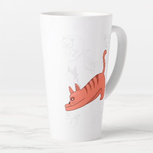 Time to Stretch Two-Tone Coffee Mug Teapot Latte Mok (Rechterhoek)