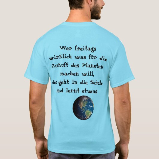 Time to study - anti friday for future t-shirt (Achterkant)