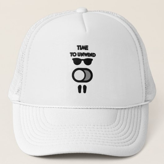 Time to Unwind Funny Relax Mode Design Trucker Pet (Voorkant)