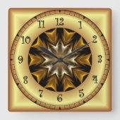 Time Travel ~ Avant-Garde Design TTA 01 ~ Vierkante Klok (Voorkant)