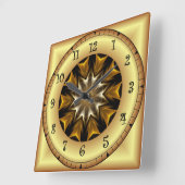 Time Travel ~ Avant-Garde Design TTA 01 ~ Vierkante Klok (Hoek)