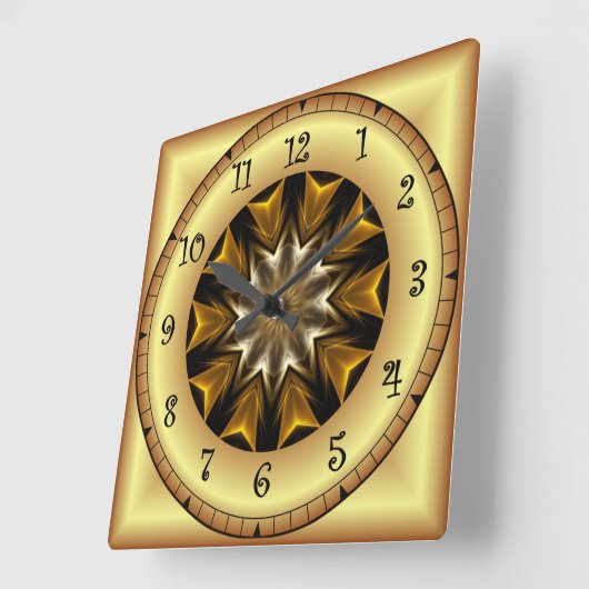 Time Travel ~ Avant-Garde Design TTA 01 ~ Vierkante Klok (Hoek)