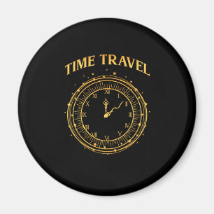 Time Travel Clock Science Fiction Gift Magneet