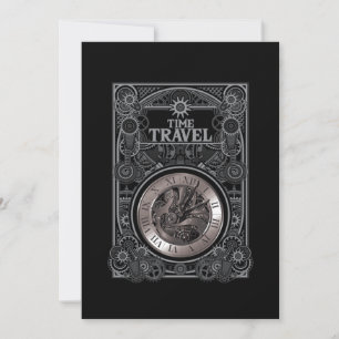 Time Travel  Retro Science Fiction Gift Kaart