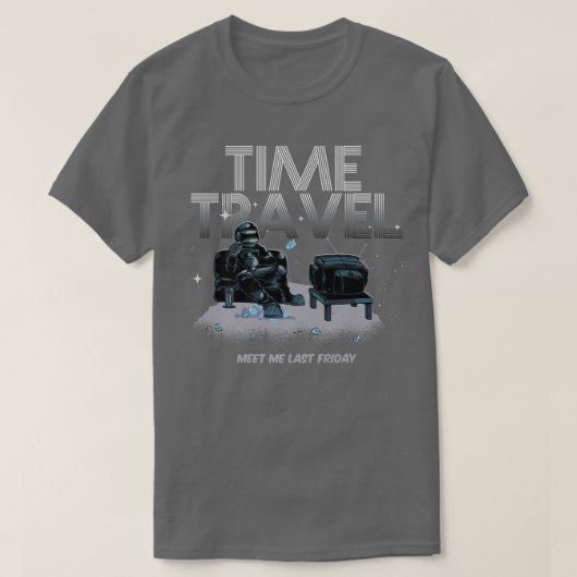 Time Travel Space Teleportation Traveler Astronaut T-shirt (Design voorkant)