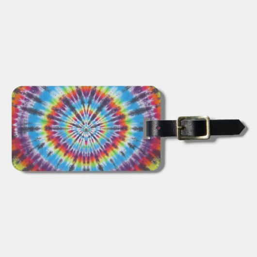 Time Travel Tunnel Tie Dye Bagagelabel (Voorkant horizontaal)